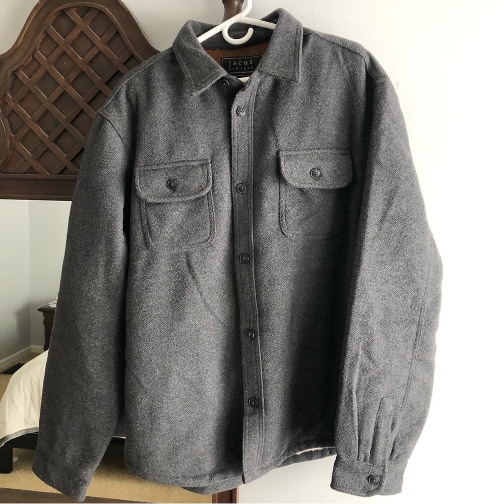 Jachs Sherpa Lined Wool Blend Jacket